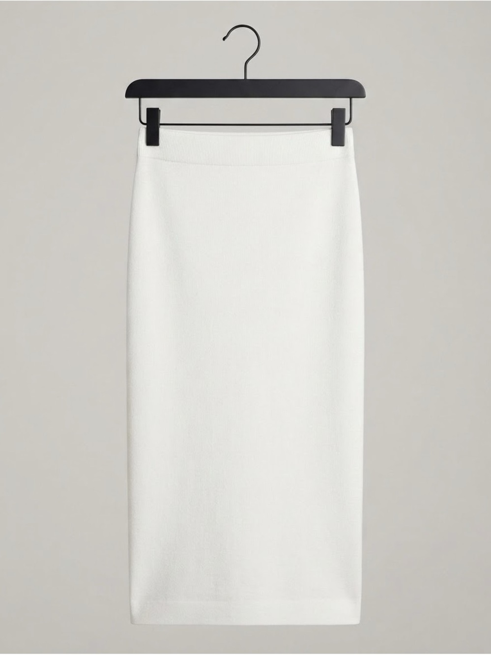 wild fable White Ribbed Pencil Skirt